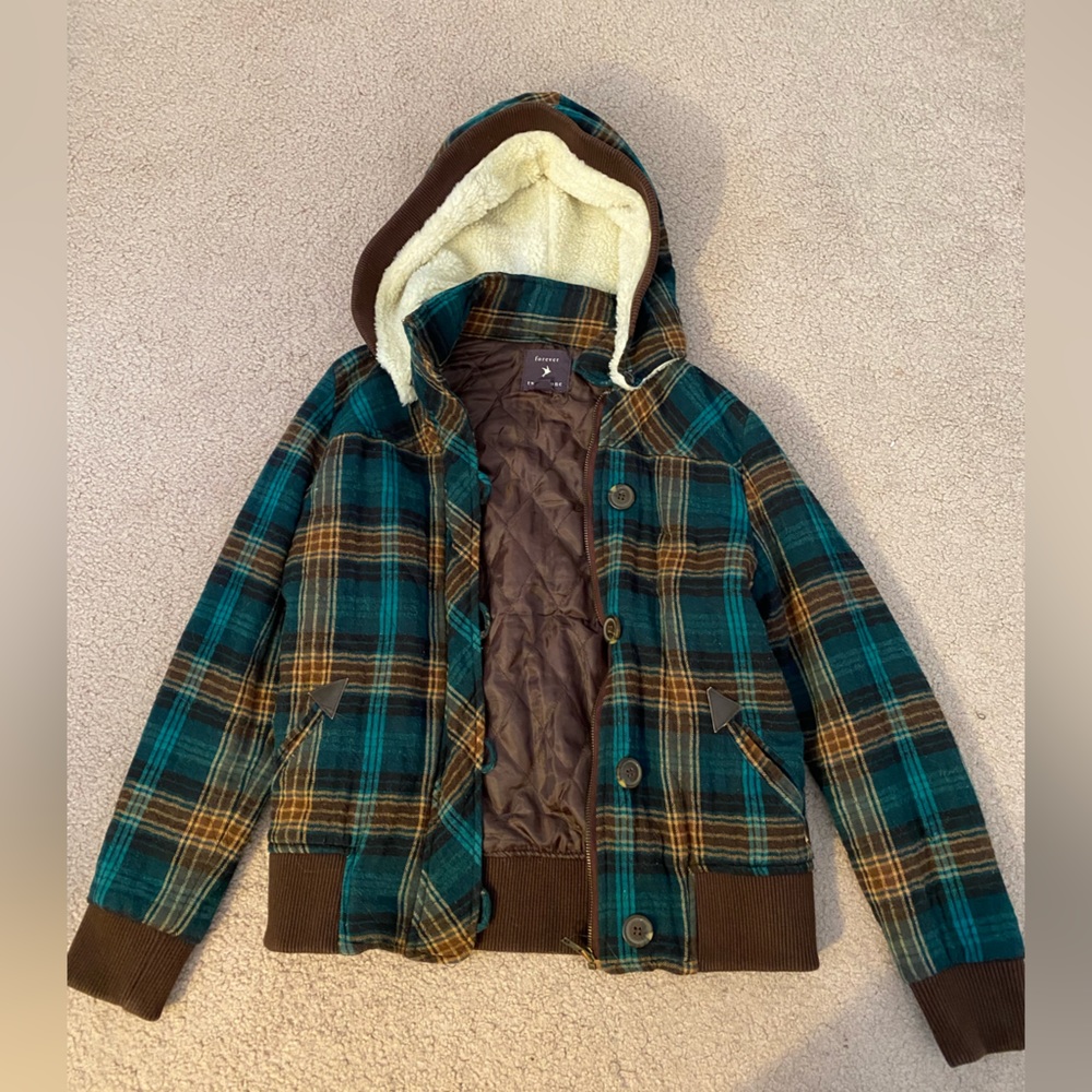 Small plaid winter jacket